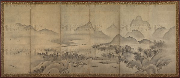 Moonlit Landscape (one of a pair), late 1500s. Creator: Unknown.