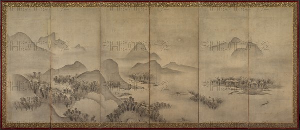 Moonlit Landscape (one of a pair), late 1500s. Creator: Unknown.