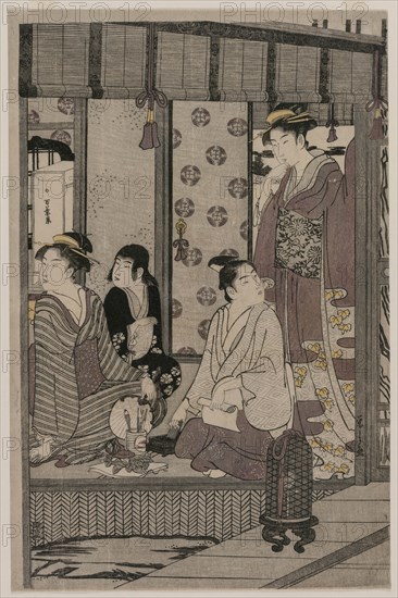 Morning Glory (from the series The Tale of Genji in Elegant Modern Dress), c. 1790. Creator: Ch?bunsai Eishi (Japanese, 1756-1829).