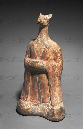 Mortuary Figure of the Zodiac Sign: Dog (Aquarius), 500s. Creator: Unknown.