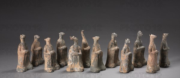 Mortuary Figures of the Zodiac Signs, 500s. Creator: Unknown.