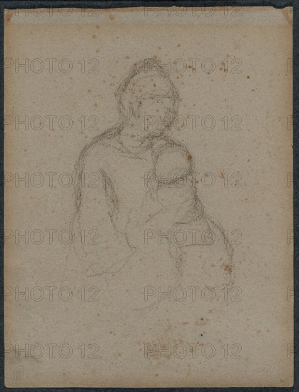 Mother and Child (recto), 1870s. Creator: Paul Gauguin (French, 1848-1903).