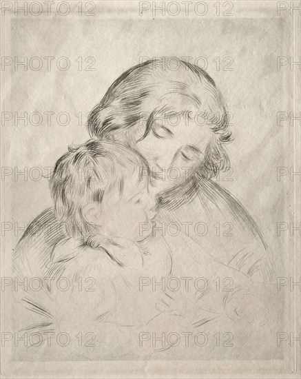 Mother and Child, 1896. Creator: Pierre-Auguste Renoir (French, 1841-1919).