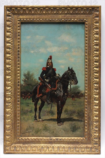 Mounted Dragoon Officer, 1876. Creator: Édouard Detaille (French, 1848-1912).