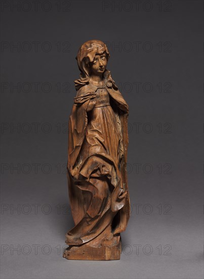 Mourning Virgin from a Crucifixion Group, 1500-1510. Creator: Veit Stoss (German, c. 1445-1533).