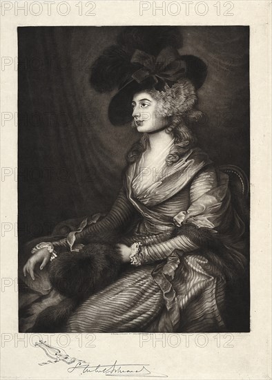 Mrs. Sarah Siddons, 19th-20th century. Creator: Samuel Arlent-Edwards (American, 1862-1938).