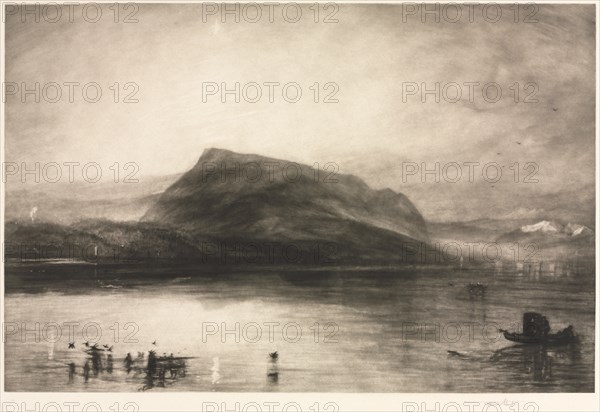 Mt. Rigi at Dawn, 1910. Creator: Frank Short (British, 1857-1945).