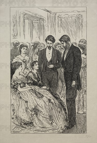 Much Ado about Nothing, 1866. Creator: George Louis Palmella Busson Du Maurier (British, 1834-1896).