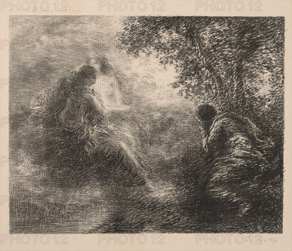 Music and Poetry, 1883. Creator: Henri Fantin-Latour (French, 1836-1904).