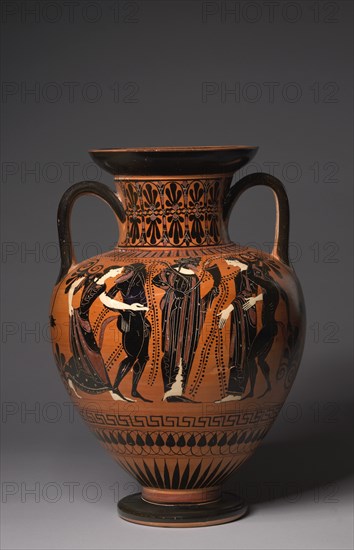 Neck Amphora, 515-510 BC. Creator: Painter of Berlin 1899 (Greek).