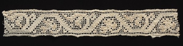 Needlepoint (Drawnwork) Lace Insertion, 16th century. Creator: Unknown.