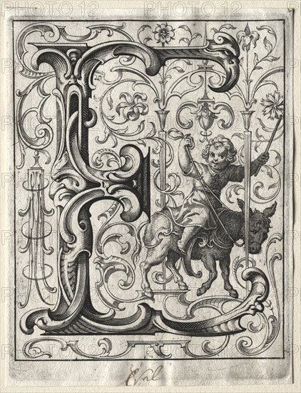 New ABC Booklet: E, 1627. Creator: Lucas Kilian (German, 1579-1637).