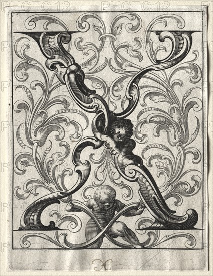 New ABC Booklet: X, 1627. Creator: Lucas Kilian (German, 1579-1637).