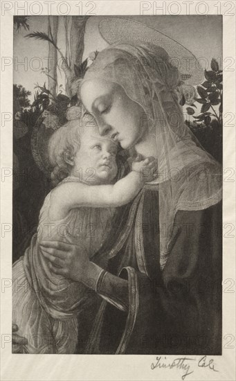 Old Italian Masters: Madonna and Child, 1890. Creator: Timothy Cole (American, 1852-1931).
