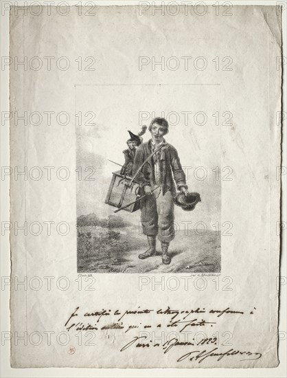 Organ-Grinder Boy. Creator: Alois Senefelder (German, 1771-1834).