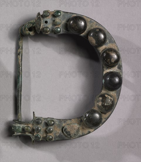 Pair of Arched Fibulae, 725-675 BC. Creator: Unknown.