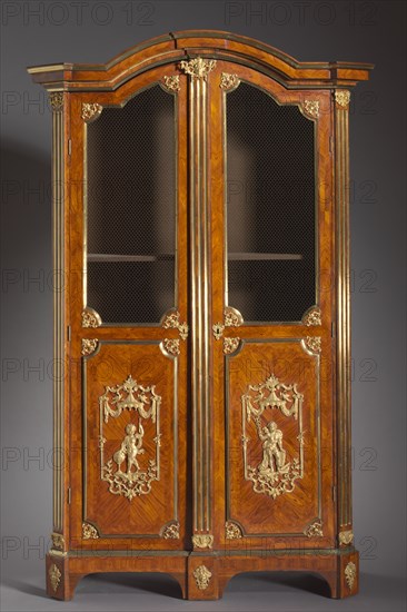 Pair of Bookcases (Bibliothèques), c. 1720. Creator: Charles Cressent (French, 1685-1768), attributed to.