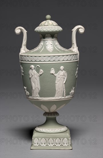 Pair of Covered Urns, c. 1800. Creator: Wedgwood Factory (British).