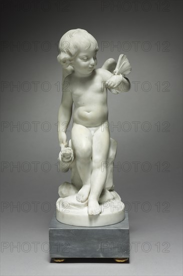 Pair of Marble Statuettes: Fickle Love and Faithful Love, 1800s. Creator: Unknown.