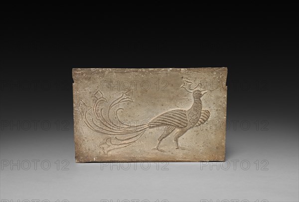 Panel from Model Cooking Stove: Bird and Phoenix, 1st Century BC. Creator: Unknown.
