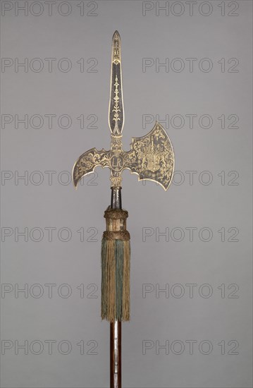 Parade Halberd (from the bodyguard of Ludwig Rudolf, Duke of Brunswick- Wolfenbüttel..., 1717. Creator: Unknown.