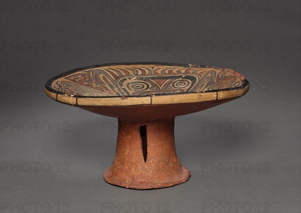 Pedestal Plate, 1300s-1400s. Creator: Unknown.