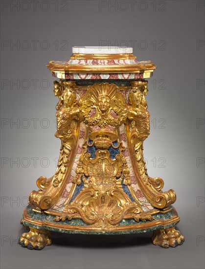 Pedestal, mid 1700s. Creator: Unknown.