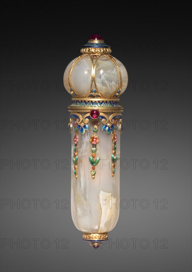 Perfume Vial, c. 1900. Creator: Tecla Firm (French).