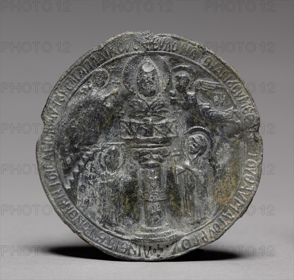 Pilgrim's Medallion with Saint Symeon the Younger, c. 1100. Creator: Unknown.