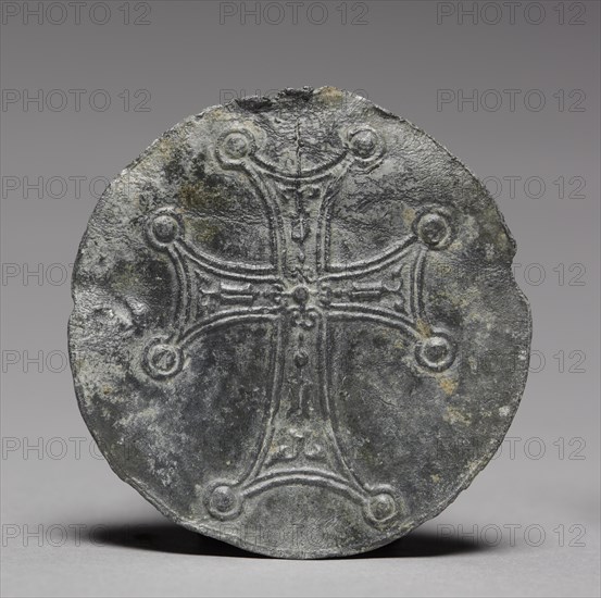 Pilgrim's Medallion with St. Symeon the Younger, c. 1100. Creator: Unknown.