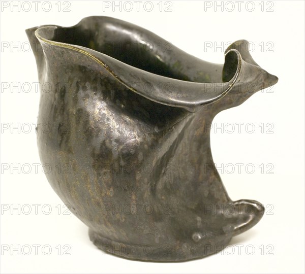 Pitcher, c. 1900. Creator: George E. Ohr (American, 1857-1918).