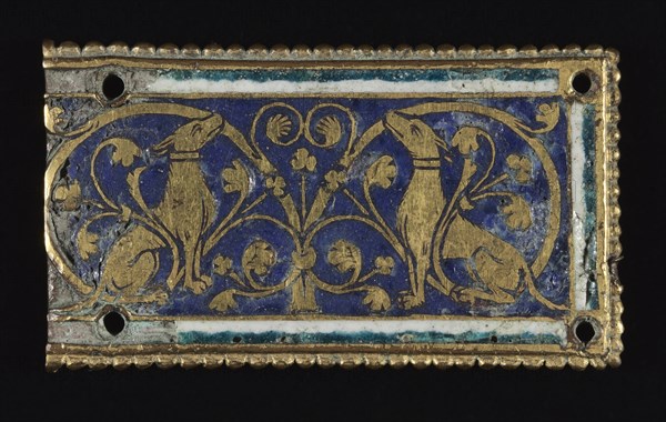 Plaque, probably from a Reliquary Shrine, c. 1200-1250. Creator: Unknown.
