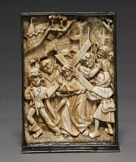Plaque: Christ Carrying the Cross, c. 1480-1500. Creator: Unknown.