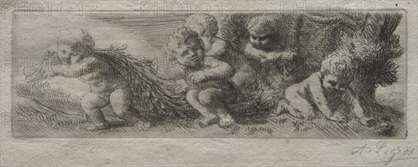 Plate for Top of Pin Box. Creator: Alphonse Legros (French, 1837-1911).