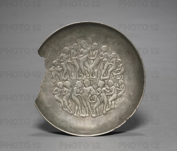 Plate with a Scene of Revelry, 400s. Creator: Unknown.