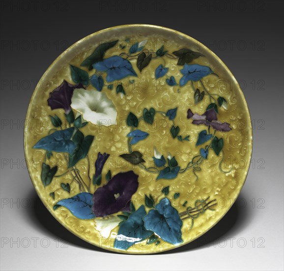 Plate, c. 1880-1890. Creator: Theodore Deck (French, 1823-1891).