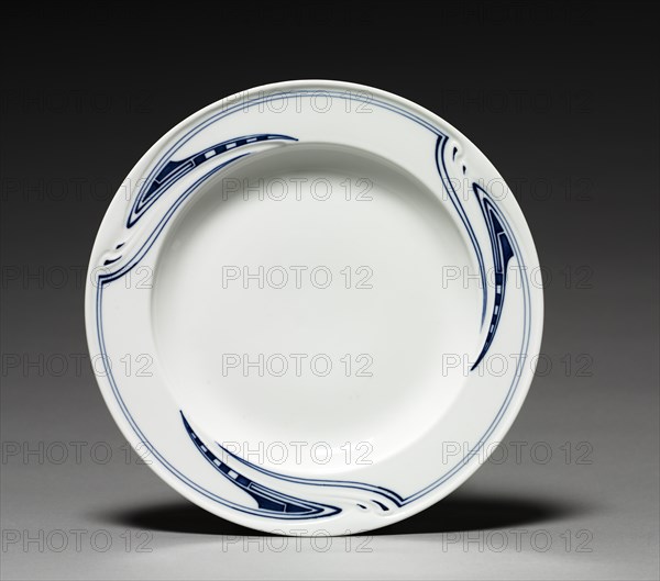Plate, c. 1903. Creator: Henry C. Van de Velde (Belgian, 1863-1957); Meissen Porcelain Factory (German), firm of.