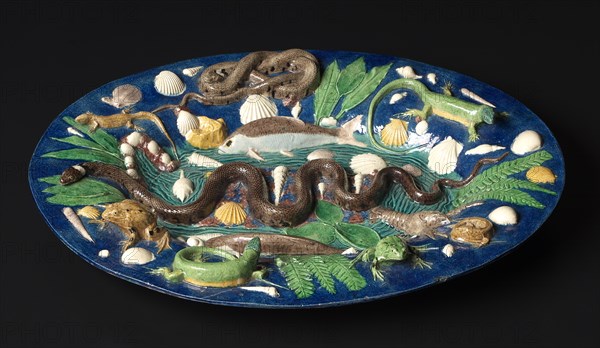 Platter, late 1500s. Creator: Bernard Palissy (French, 1510-1589), circle of.