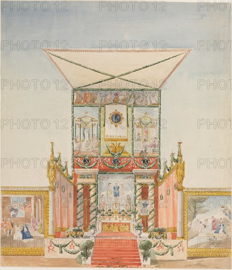 Portable Field Altar for Charles X, 1824-1830. Creator: Alexandre Denis Abel de Pujol (French, 1787-1861).