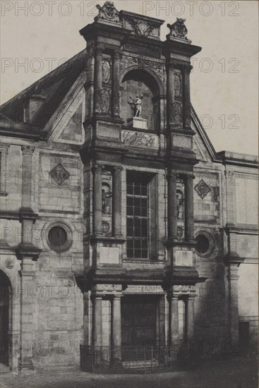 Portico of the Château dAnet, now at the École des Beaux-Arts, Paris, 1851. Creator: Charles Marville (French, 1816-1879).