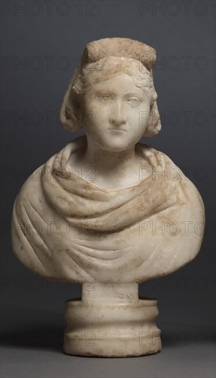 Portrait Bust of an Aristocratic Woman, 280-290. Creator: Unknown.