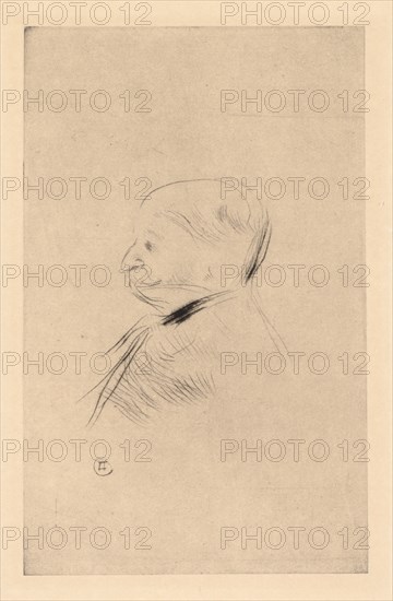 Portrait of a Man (Portrait dun homme), 1898 (printed 1927). Creator: Henri de Toulouse-Lautrec (French, 1864-1901).