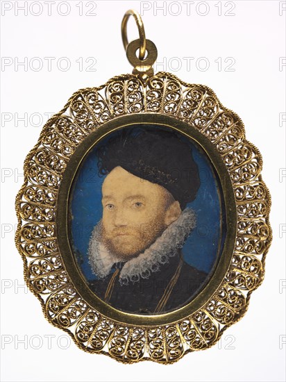 Portrait of a Man, 1590s. Creator: Nicholas Hilliard (British, c. 1547-1619).