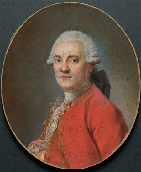 Portrait of a Man. Creator: Maurice Quentin de La Tour (French, 1704-1788).
