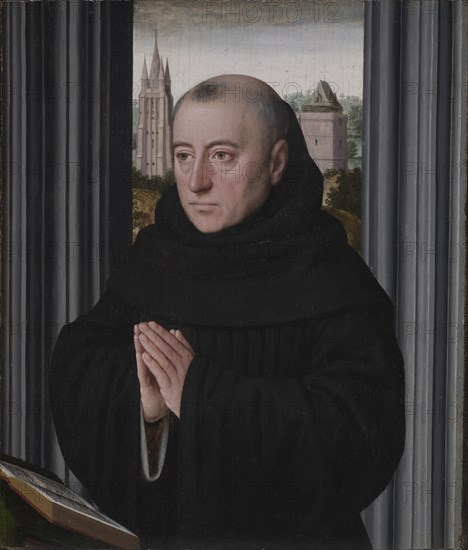 Portrait of a Monk, early 1500s. Creator: Gerard David (Netherlandish, 1450/60-1523), circle of.