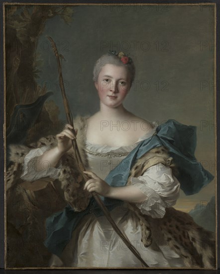 Portrait of a Woman as Diana, 1752. Creator: Jean-Marc Nattier (French, 1685-1766).