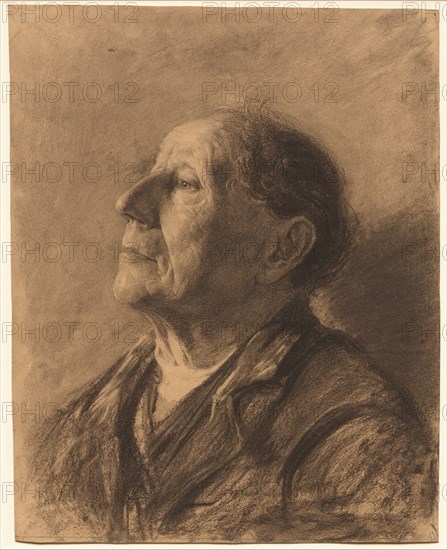 Portrait of an Old Man, c. 1884. Creator: John Kavanagh (American).