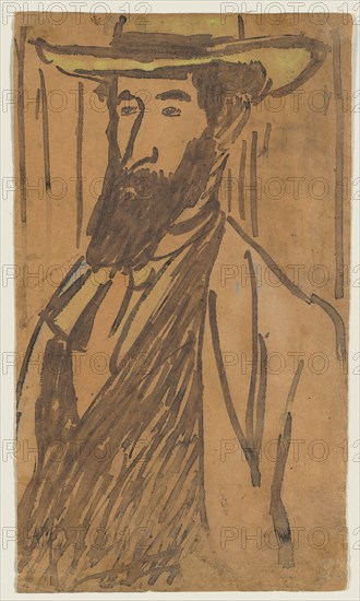 Portrait of Aristride Maillol, c. 1890. Creator: József Rippl-Ronai (Hungarian, 1861-1927).