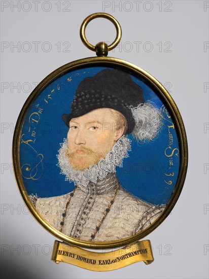 Portrait of Charles Howard, 2nd Baron Howard of Effingham, later 1st Earl of Nottingham, 1576. Creator: Nicholas Hilliard (British, c. 1547-1619).