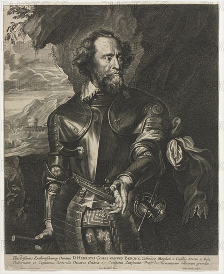 Portrait of Henry, Count van den Berghe. Creator: Paulus Pontius (Flemish, 1603-1658).